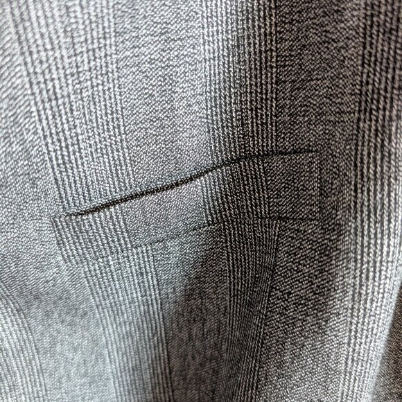 Asos Design Women's Oversized Gray Plaid Double-Breasted Blazer Size 10 Office - Picture 12 of 15